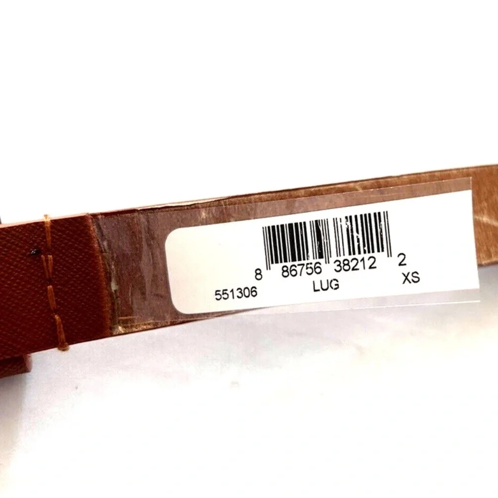 Michael Kors Genuine Leather Belt Size XS Brown Gold 1